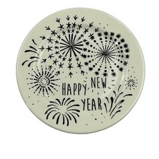SET OF 4 Gien Happy New Year Limited Edition 2020 Canapes Cocktail Side Plate 5”