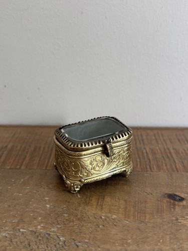Ancienne boîte bijoux en - boîte,