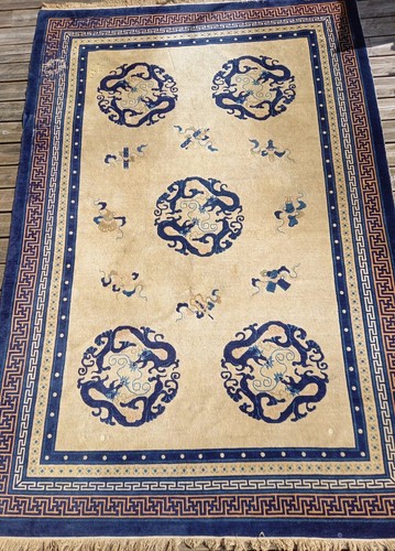 Grand tapis chinois - fait, main