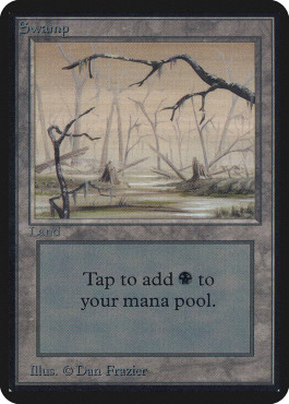 Magic mtg swamp - magic, alpha