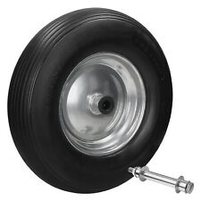 15" Roue de brouette caoutchouc PU increvable 4.80/4.00-8 390 mm set de 1x 2x 4x