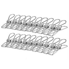 20x Inox Pince à Linge