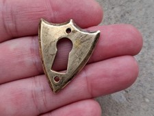 ANTIQUE KEY ENTRY LOCK "heart" LOUIS PHILIPPE, BRONZE, FURNITURE N°31C