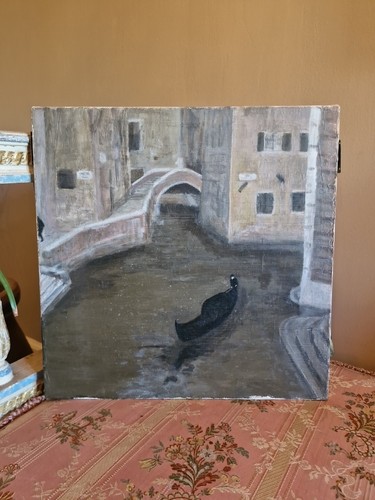 Peinture huile sur - , vue