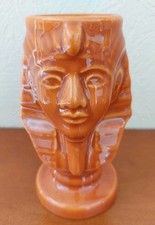 Vase En Faïence Marron Decor