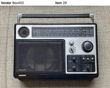 Philips AL970 LW/MW/2xSW/FM 2-way speaker transistor radio - design classic