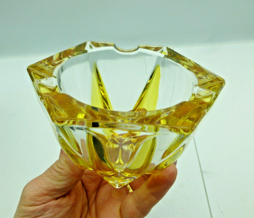 Superbe cendrier cristal - cendrier, en