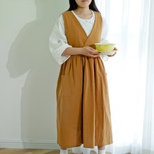 Femme Col En V Tablier Blouses