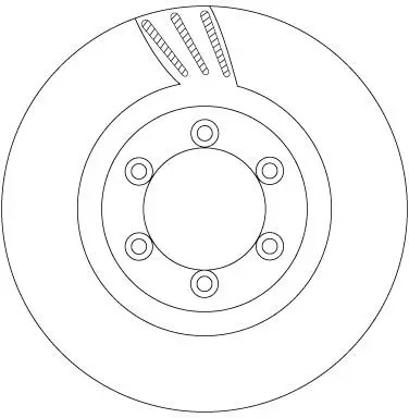 Disque frein ventilé - de,