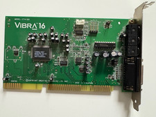 Creative Labs Sound Blaster 16 Vibra 16 C CT4180 vintage ISA sound card SB16