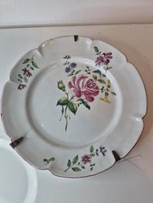 Lobed earthenware plate petitfeu de Niderviller late eighteenth century.à