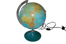 Globe terrestre  lumineux , lampe de bureau , déco intérieur ,mappemonde