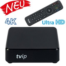 TVIP S-BOX V.710 Iptv 4K Hevc Mediacenter HD Multimédia Banderole Noir Neuf
