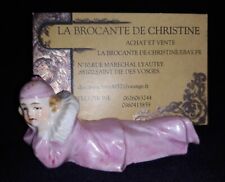 1 porte couteau/Porte menu-Clown 7 cm en porcelaine