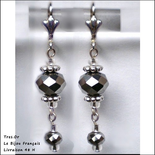 Boucles oreille swarovski - d'oreille,