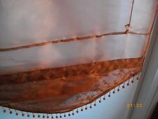 ensemble de 2 magnifiques stores bateaux neufs emballés broderies et perles