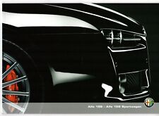 Alfa Romeo 159 Saloon & Sportwagon 2008-2009 UK Market Sales Brochure Lusso Ti