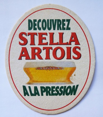Sous bock stella artois la - bock,