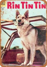 METAL SIGN - 1955 Rin Tin Tin Comic - Vintage Look Reproduction