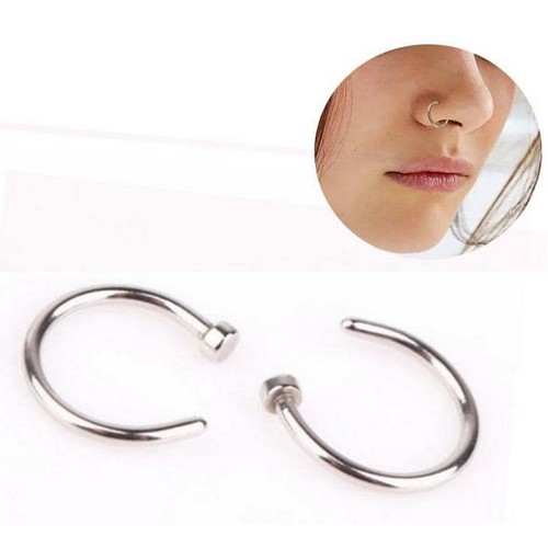 Piercing nez rond acier