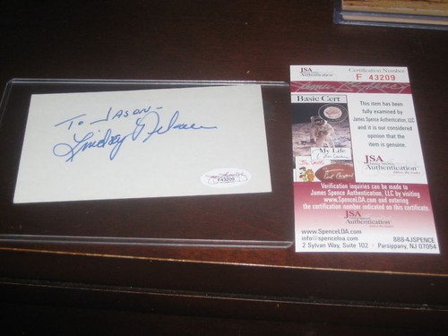Lindsey nelson autograph - lindsey,