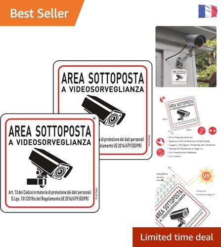 Panneau sécurité vidéo - de,