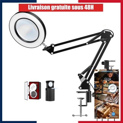 Loupe éclairante led 10x - loupe,