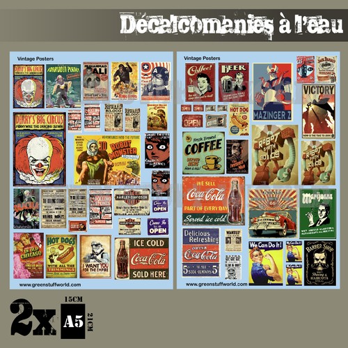 Decalcomanies eau - decalcomanies, a