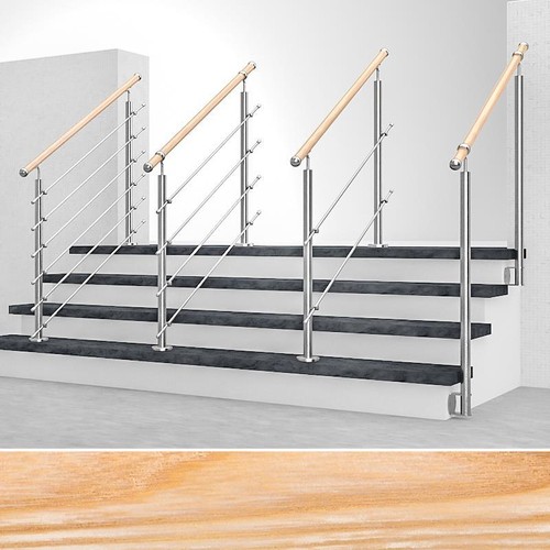 Bois rampe escalier frêne - d'escalier,