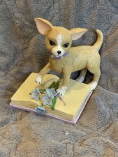 Chihuahua SUPPORT WILL SEE US THROUGH Pretty in Purple Collection Figurine 2012