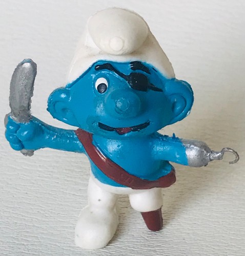 Schtroumpf pirate avec crochet - avec,