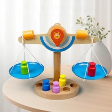Balance en bois, jouet