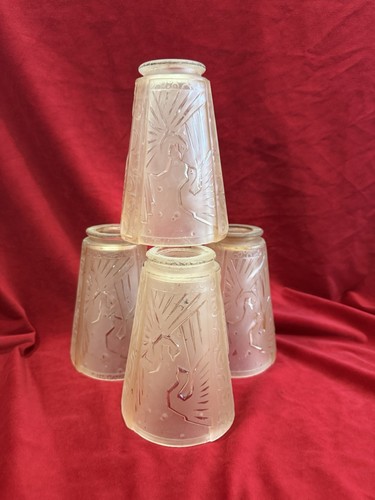 Lot tulipes pate - 4, verre