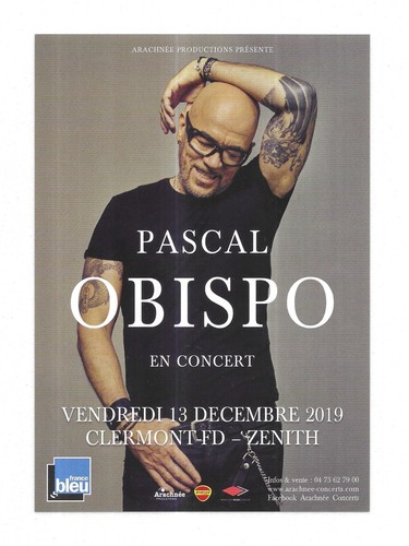 Flyer pascal obispo - flyer, obispo:
