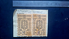 OLD TRAM TICKET GENEVA SWITZERLAND