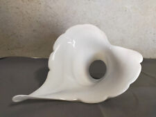 Tulipe vintage abat-jour blanc en verre soufflé Murano