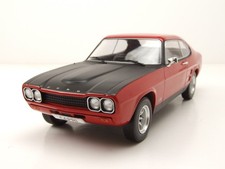 Ford Capri MK I RS 2600 1970 Rouge Noir Modèle Réduit 1:18 MCG