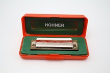Vintage M. Hohner Piccolo Harmonica w/ Case Made in Germany 10-Hole