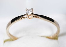 --- Bague Solitaire en Or