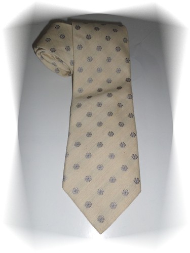 Cravate fantaisie ecru petites - cravate,