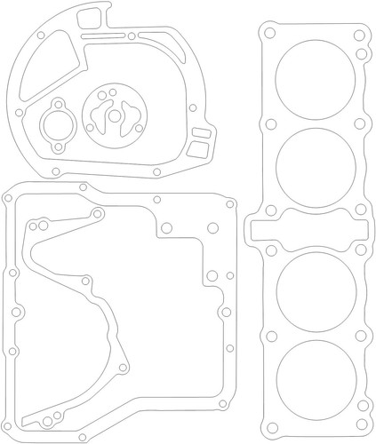 Yamaha fzx750 gasket set - set, a