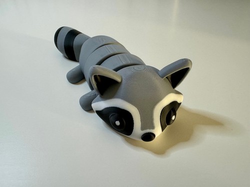 Raton laveur flexible - flexible, imprimé