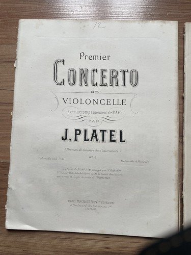 Platel joseph 1er concerto - platel,