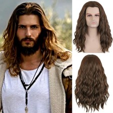 PORSMEER Perruque Homme Brun