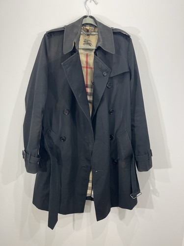 Trench burberry noir - uk, 8