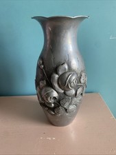 Vase Art nouveau en Etain