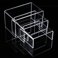 Tris di Transparent Plexiglass Lifts | Ladder Buffet Displays...
