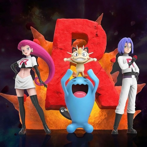 Figurine trio team rocket - team,
