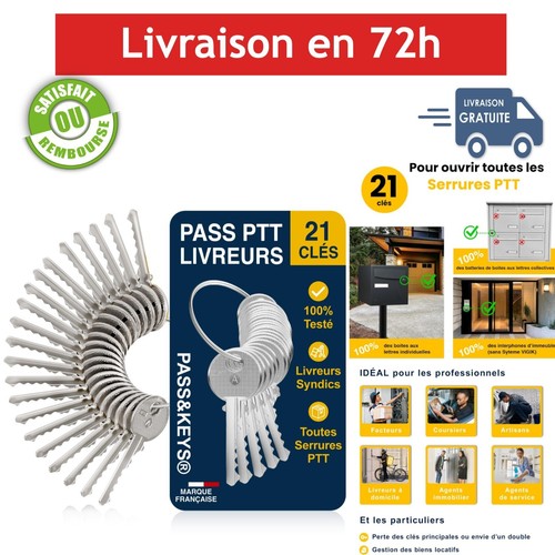 Trousseau complet clés ptt - complet,