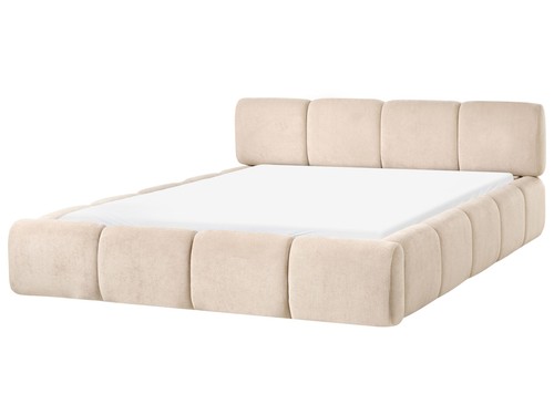 Lit minimaliste tissu 160 - lit,